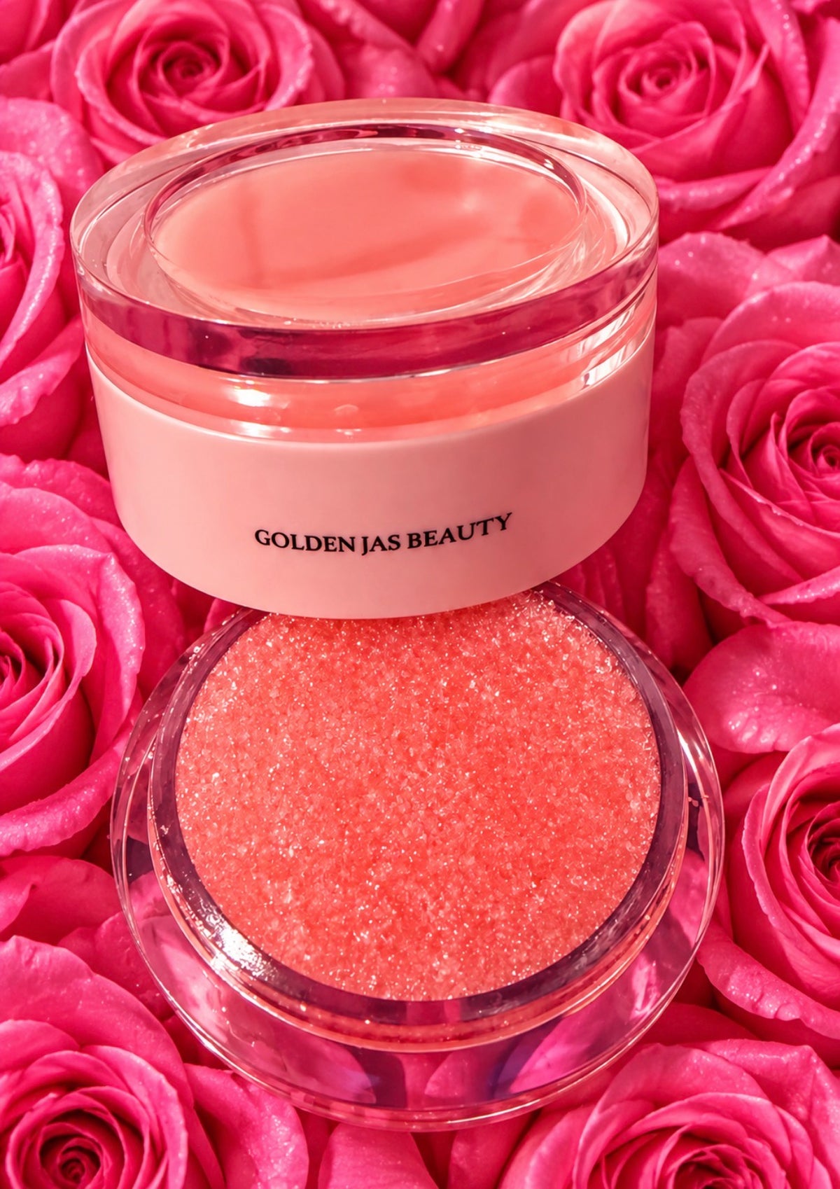 Golden Jas Beauty Soft Strawberry Lip Scrub + Balm 2-in-1
